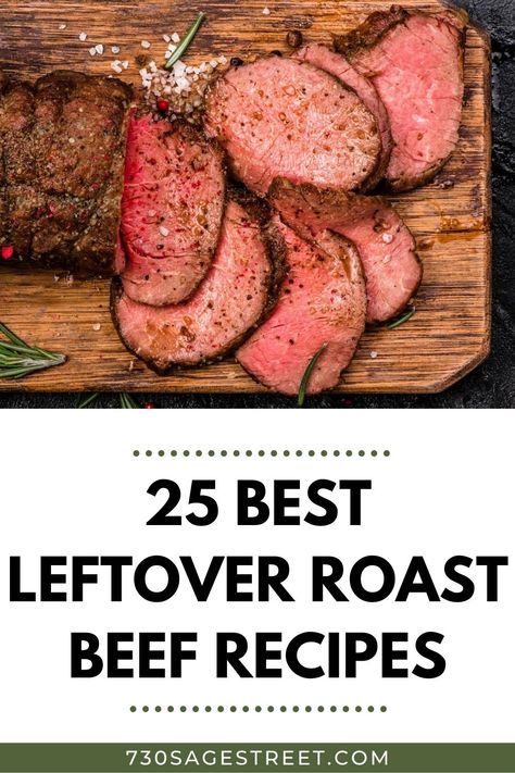 Leftover Ribeye Roast Recipes, Sirloin Tip Roast Leftover Recipes, Leftover Tenderloin Recipes, Leftover Eye Of Round Roast Recipes, Leftover Beef Recipes, Top Round Roast Recipe, Sirloin Roast Recipes, Leftover Roast Beef Recipes, Cross Rib Roast