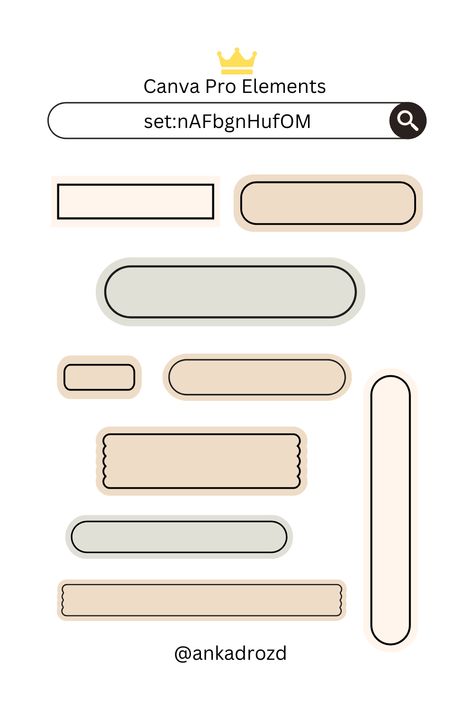 Aesthetic Rectangle | Canva Pro Elements Keywords. All elements can be repainted in any color. Search: set:nAFbgnHufOM My brand on Canva: @ankadrozd #canva #elements #keywords #canvapro #canvaelements #canvacontributor #canvacreator #clipart #aesthetic #fortext #rectangle #shape #decor Canva Shapes Elements, Canva Scrapbook Elements, Canva Background Keyword, Elemen Canva Aesthetic, Canva Aesthetic Elements, Canva Keywords Elements, Clipart Aesthetic, Pumpkin Carving Stencils Templates, Canva Pro Elements