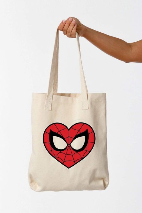 Diy Tote Bag Design, Handpainted Tote Bags, Diy Hello Kitty, Sublimacion Ideas, Spiderman Theme, Simple Hand Embroidery Patterns, Pose Fotografi, Painted Tote, Hand Embroidery Projects