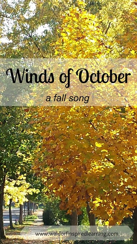 Learn the Winds of October song for fall; you can hear it sung in a round and played on recorder. Sheet music and lyrics, too. Morning Circle Time, October Song, Morning Circle, Learn To Sing, Fall Songs, Vocal Exercises, Waldorf Homeschool, Music Recording, Singing Lessons