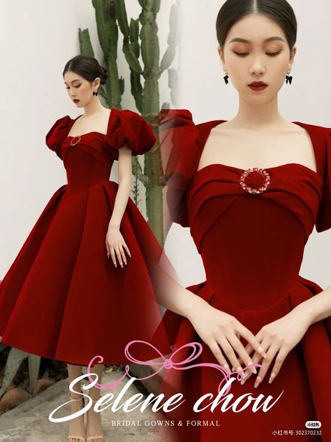 Vestidos Color Vino, Dress Wallpaper, Gaun Koktail, Modest Girly Outfits, Dress Sites, Corporate Dress, Velvet Dress Designs, Dinner Dress Classy, Vintage Dresses 50s