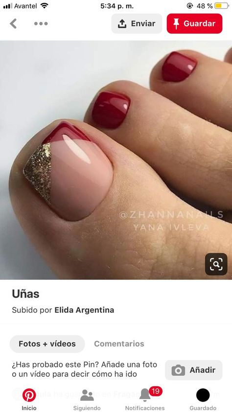 Red Nail Paint Ideas, Cute Toenail Designs For Fall, September Toe Nail Ideas, November Pedicure Ideas, Red Pedicure Toenails, Nails Feet Design, Nail Designs Spring 2023, Pedicure Ideas Winter Toenails, Simple Toenail Designs