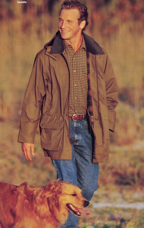 Vintage Coats Men, 80s Outdoor Fashion, 90s Ll Bean Catalog, Vintage Ll Bean Catalog, Ll Bean Vintage, Ll Bean Barn Coat Outfit, Dad Core Outfits, Dad Core Fashion, Ll Bean Aesthetic