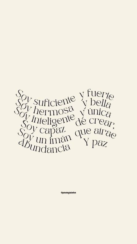 Spanish Positive Affirmations, Motivation Quotes In Spanish, Quotes For Manifestation, Vision Board 2025 Ideas, Vision Board Frases, Spanish Affirmations, Positive Manifestation Quotes, Spanish Writing, Manifesting Vision Board