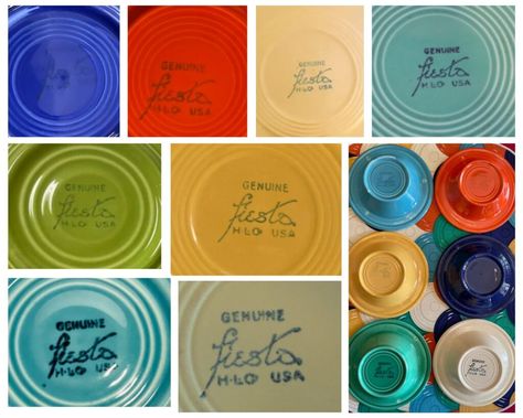 Fiesta Wear Dishes, Fiestaware Color Combinations, Fiestaware Kitchen, Fiesta Ware Colors, Fiesta Ware Dishes, Dish Collection, China Market, Vintage Fiestaware, Fiesta Table