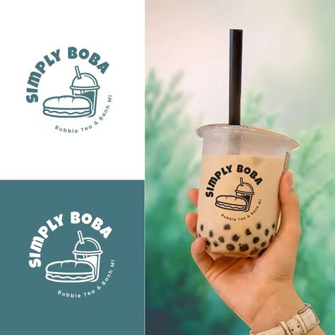 Logo & Branding Designer (@puteradesign) • Foto dan video Instagram Boba Logo Design, Boba Logo, Boba Shop, Bubble Drink, Bubble Tea Boba, Simple Illustration, Boba Tea, Bubble Tea, Logo Maker