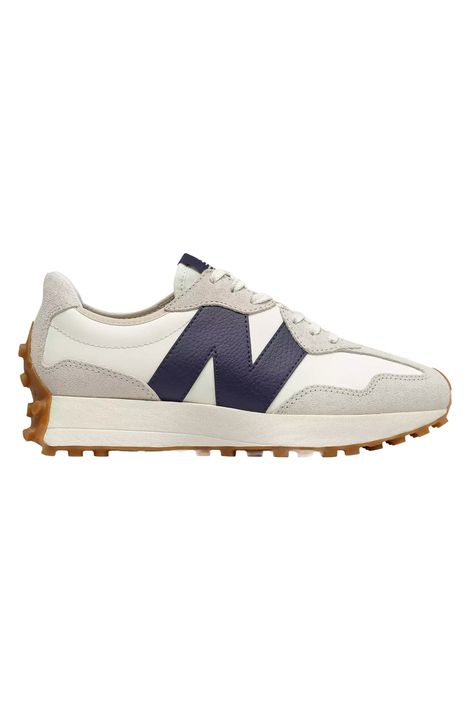 New Balance 327 Retro Running Trainers Blue Navy | Wardrobe Icons Navy Wardrobe, Ideas For The New Year, Wardrobe Icons, Navy Outfit, New Balance 327, Running Trainers, Women Outfit, Navy Fashion, Everyday Outfit