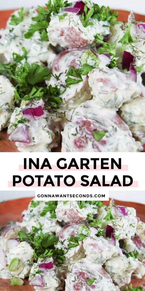 Ina Garten Potato Salad Ins Garten Potato Salad, Ina Garten Potato Salad Recipe, Ina Garden Potato Salad, Potato Salad Ina Garten, Ina Garten Potato Salad, Pioneer Woman Potato Salad, Cold Potato Salad, Deviled Egg Potato Salad, Ina Garden