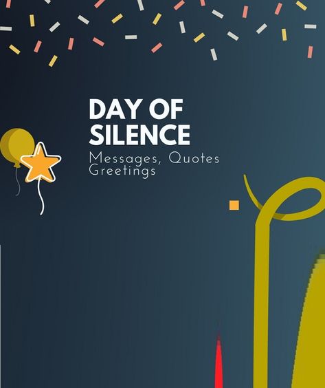 The day of silence is usually observed in mid-April every year since 1996. Here are some best day of silence messages and Quote for you Day Of Silence, Silence Quotes, Messages Quotes, Greetings Quotes, Wishes Messages, Quotes Images, National Day, Image Quotes, Be Yourself Quotes