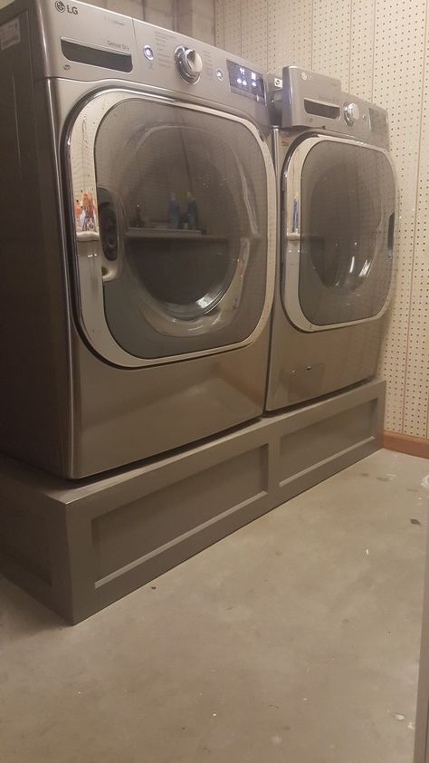 Laundry Room Washer And Dryer Pedestal, Washer Dryer On Pedestal, Elevated Washer And Dryer, Washer Dryer Platform, Laundry Riser, Washer Dryer Pedestal, Washer And Dryer Stand, Laundry Room Pedestal, Washer Pedestal