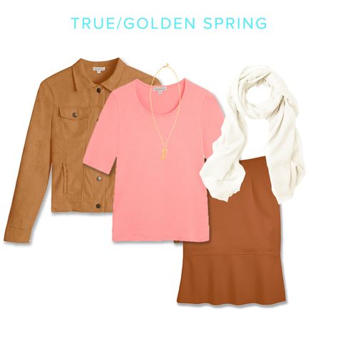 Warm Spring Color Palette Outfits, Spring Vest Outfits, Kettlewell Spring, Yellow Blazer Outfit, Warm Spring Color Palette, Warm Spring Outfits, Light Spring Color Palette, True Spring Colors, Autumn Color Palette Fashion