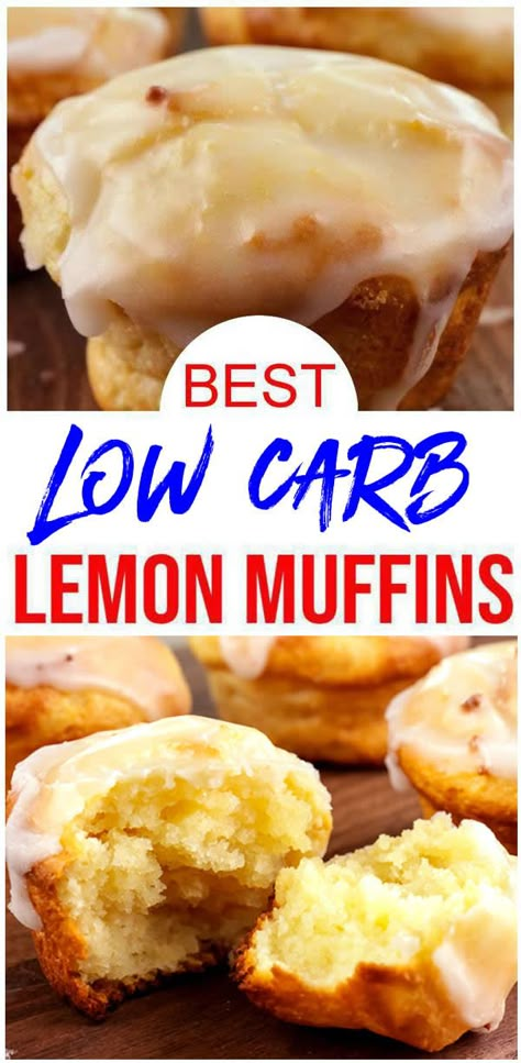 low carb lemon muffins made with fathead dough on wooden cutting board Keto Lemon Muffins, Best Muffins, Fathead Dough Recipe, Lemon Muffin Recipes, Sugar Free Muffins, Keto Muffin Recipe, Low Sugar Diet Recipes, Simply Food, Fathead Dough