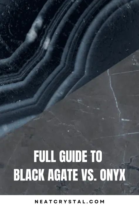 In order to work with our crystals effectively, we need to understand their properties. With crystals that look similar or have similar uses, such as black agate and onyx it can be difficult to determine which one to work with. The answer should always be; the one that you are drawn to the most. However, if you are looking to find the difference in physical appearance as well as metaphysical properties, you’ll find your answer here. Black Agate Meaning, Crystal Combinations, Onyx Meaning, Crystal Identification, Crystal Care, Find The Difference, Agate Meaning, Physical Appearance, Onyx Crystal