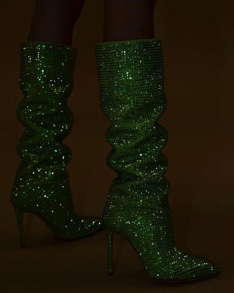 Paris Texas on Instagram: “Sparkle Green ✨ Paris Texas Exclusive Capsule Collection AVAILABLE AT @brownsfashion @fwrd @matchesfashion @modaoperandi @mytheresa.com…” Birthday 22, Sparkly Boots, Black Theme, Green Boots, Shoe Inspo, Paris Texas, Capsule Collection, Draco Malfoy, Green Fashion