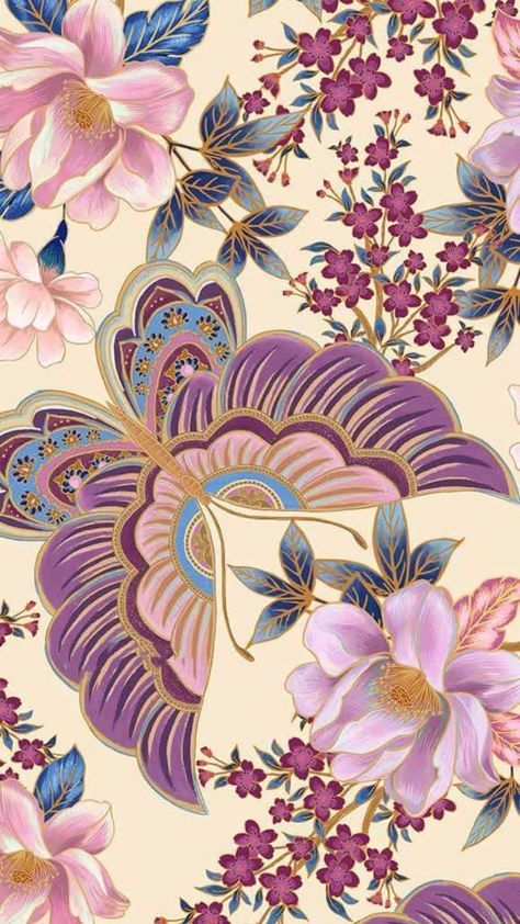 Batik Pattern Design Art, New Collection Poster Fashion, Peranakan Batik, Batik Aesthetic, Wallpaper Farm, Batik Wallpaper, Batik Flower, Uicideboy Wallpaper, Look Wallpaper