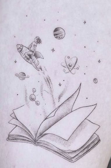 Open Book Drawing, Library Drawing, Easy Pencil Drawing, Tattoo Design For Hand, Art Assignments, Drawing Ideas List, 3d Art Drawing, Art Painting Tools, Artsy Pictures