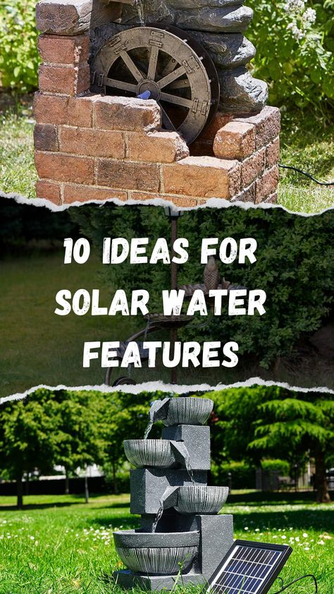 solar water feature Solar Garden Fountains, Solar Garden Fountains Outdoor, Solar Power Water Fountain, Solar Pond Aerator, Solar Powered Fountain Pump, Solar Water Feature, Pond Fountains, Fish Ponds, Garden Oasis