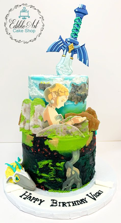 Tears Of The Kingdom Cake, Tears Of The Kingdom, Cake Decorating, Decorating Ideas, Cake, Tv