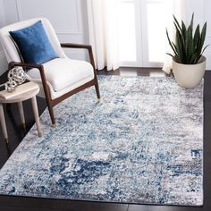 Bedroom Runner Rug, Blue Gray Area Rug, Distressed Area Rug, Eclectic Area Rug, Contemporary Carpet, Light Blue Rug, Flooring Trends, Blue Grey Rug, Light Blue Area Rug