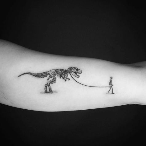 T Rex Tattoo, Dinosaur Tattoo, Petit Tattoo, Dinosaur Tattoos, Saved Tattoo, Skeleton Tattoos, Muster Tattoos, Skeleton Hand Tattoo, A Dinosaur