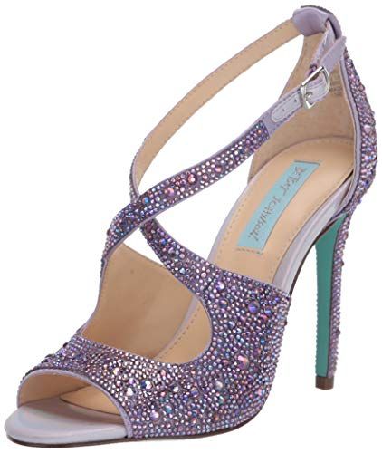 Lilac Heels, Blue By Betsey Johnson, Formal Heels, Purple Heels, Sparkly Shoes, Crystal Heels, Betsey Johnson Shoes, Rhinestone Shoes, Rhinestone Sandals