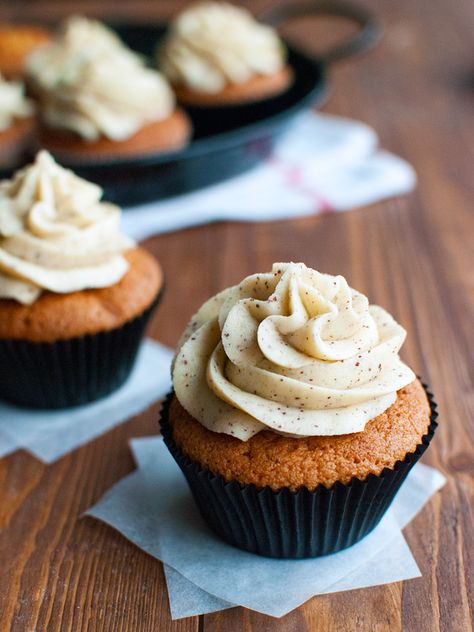 Brown Butter Cupcakes with Brown Butter Buttercream Butter Carrots, Butter Cupcakes, Carrot Cake Cupcakes, Carrot Cupcakes, Cupcake Wars, Buttercream Cupcakes, Tough Cookie, Browned Butter, Cupcake Flavors