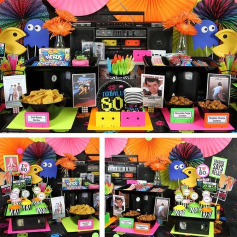 80s Birthday Party Ideas | Photo 4 of 15 80s Birthday Party Ideas, 1980s Party Decorations, 80s Birthday Party, 80's Prom, Decades Party, 80s Birthday, 80s Party Decorations, 80's Theme, 80s Birthday Parties