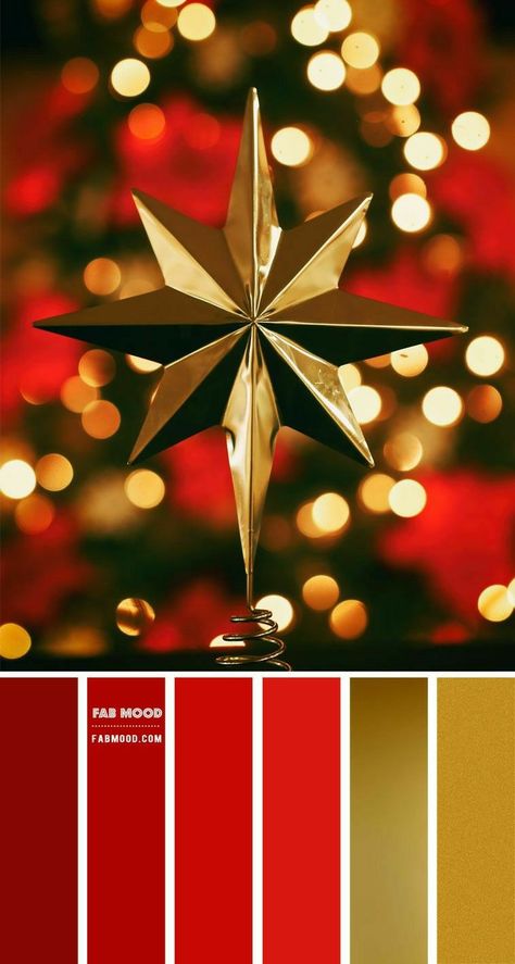 Red And Gold Palette Colour Schemes, Red Christmas Color Palette, Christmas Red Color Palette, Red And Gold Palette, Gold Combination Colour Palettes, Red Gold Color Palette, Red And Gold Color Palette, Red And Gold Color Scheme, Christmas Tone