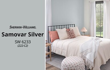 Sherwin Williams Samovar Silver, Samovar Silver Sherwin Williams, Samovar Silver, Pastel Paint Colors, Evergreen Fog, Blue Paint Color, Pewter Green, Beige Paint Colors, Red Paint Colors