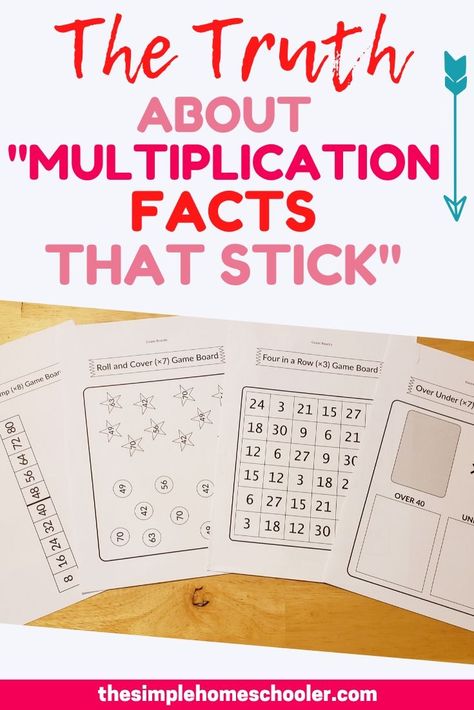 Looking for a fun way to teach multiplication facts to your kid? Wondering what is the best way to help them memorize? Check out my \'Multiplication Facts that Stick\' full review to find out how this math resource uses daily games (that you don\'t have to prep!) and worksheets to make teaching multiplication easier and more fun for kids! Learning Multiplication Facts Kids, Best Way To Teach Multiplication Facts, Teach Multiplication Facts, Multiplication Facts Memorizing, Teach Multiplication, Learning Multiplication Facts, Multiplication Facts Worksheets, Multiplication Facts Practice, Learning Multiplication