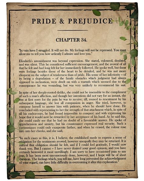 Book Page Pride And Prejudice, Books Aesthetic Pages, Pride And Prejudice Book Page, Wall Aesthetics, Book Passage, Pride And Prejudice Book, Pride Prejudice, Jane Austen Books, Pride And Prejudice