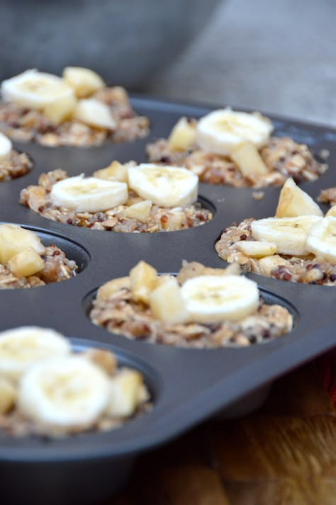 Quinoa Cups, Quinoa For Breakfast, Banana Quinoa, Quinoa Breakfast, Breakfast Cups, God Mat, Nutritious Breakfast, Diet Vegetarian, Muffin Tin