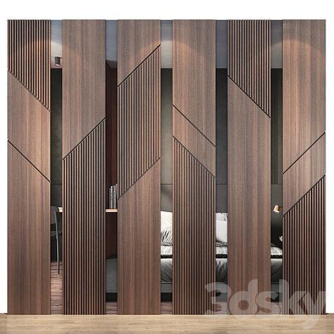 Wood Panel Design Wall, Office Back Panel Design, Wooden Wall With Mirror, Panel Wall Living Room Modern, Wooden Paneling Design, 3d Wall Panels Design, Decorative Wooden Wall Panels, Modern Office Back Wall Design, Wall Wood Design Ideas