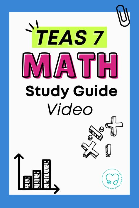 Check out how to review for the TEAS math section with this study guide. . . . . ⁠ATI TEAS® is a registered trademark of Assessment Technologies Institute, LLC.⁠ Teas Exam Study Guides, Teas Math, Teas Exam, Microbiology Study, Math Study Guide, Math Cheat Sheet, Nursing Student Humor, Teas Test, Studying Funny