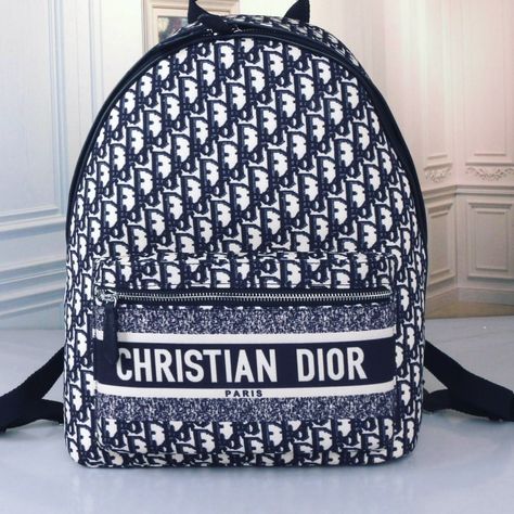 Boujee Bags On A Budget on Instagram: “*PREORDER*  Designer Inspired Backpack! Such a stylish alternative to a purse. $115 shipped. Preorders take approximately 4 weeks. DM to…” Koleksi Parfum, Christian Dior Bag, Christian Dior Paris, Dior Paris, Become Rich, Embroidery Letters, Dior Fashion, Luxury Purses, Men's Backpack