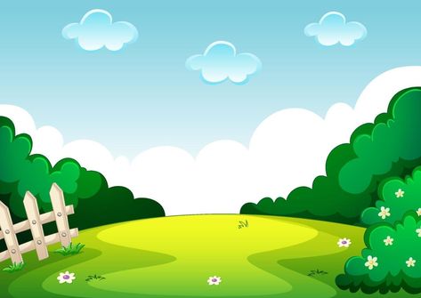 Empty park landscape scene School Scenery Background, School Frame Landscape, Green Background Landscape Plain, Education Background Landscape, Garden Cartoon Background Landscape, Kite Making, Free T Shirt Design, Park Landscape, Free Tshirt