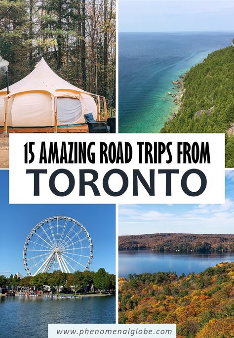 Looking for the best road trips from Toronto? Read about 15 great day trips and weekend getaways from Toronto by car (including map and driving distances). #Toronto #Ontario #Canada #RoadTrip Summer Ontario, Canada Aesthetic, Canada Fall, Canada Summer, Road Trip Ideas, Best Road Trips, Ontario Travel, Canada Photography, Canada Travel Guide