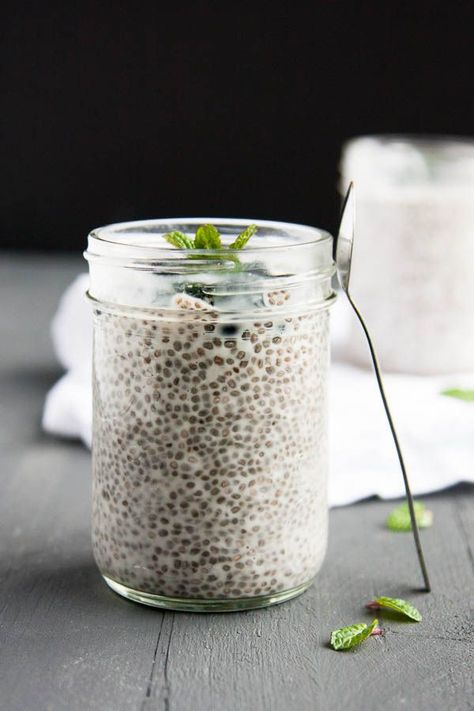 Pudding Oats, Chia Pudding Breakfast, Vanilla Chia Pudding, Healthy Food Habits, Healthy Food Guide, Healthy Food Facts, Cheap Healthy Meals, Chia Seed Pudding, Healthy Food List