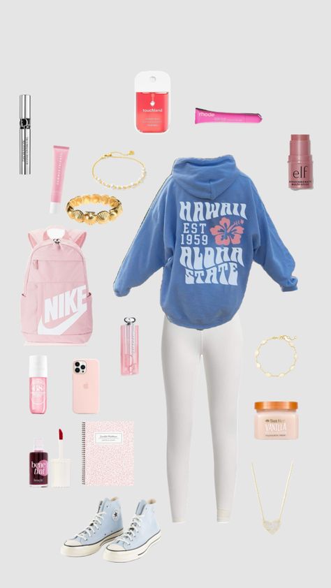 outfit idea for school! #outfitinspo #schoolfoutfit Back To School Outfits For 8th Graders, Back To School Fits, Simple Outfits For School, School Fits, Back To School Outfits, Mini Fashion, School Outfits, Middle School, Fitness Inspo