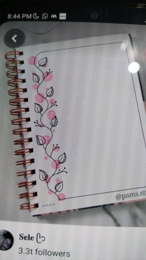 3rd Quarter Notebook Design Ideas, Border Design Using Ballpen, Borders With Brush Pens, Border Ideas For Charts, Margin Design Ideas, Intro Page Design For Project, How To Decorate A Page, Chart Paper Border Design Ideas, A4 Sheet Border Design