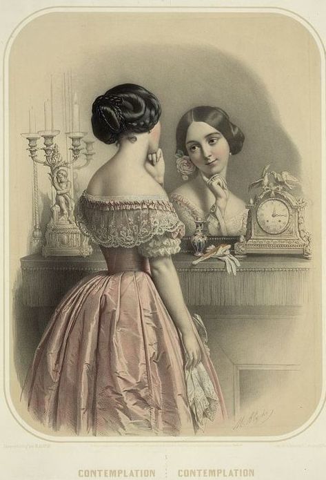 Perfume Images, 1850s Fashion, 19th Century Women, Victorian Era Fashion, Historic Fashion, Old Portraits, Victorian Ladies, Gown Inspiration, Evolution Of Fashion