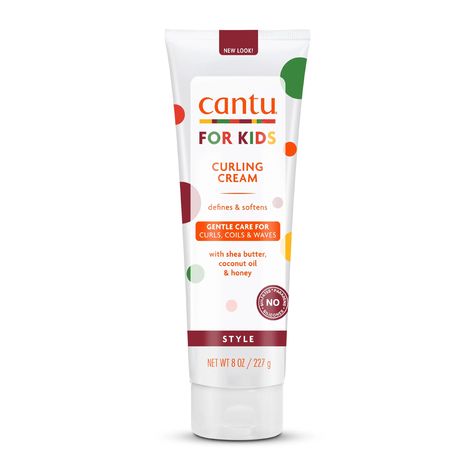 Buy Cantu Care for Kids Paraben & Sulfate-Free Curling Cream with Shea Butter, 8 oz at Walmart.com Cantu Curling Cream, Cantu For Kids, Cantu Coconut Curling Cream, Cantu Curls, Curling Cream, Soften Hair, Health Shop, Curl Cream, Beautiful Curls