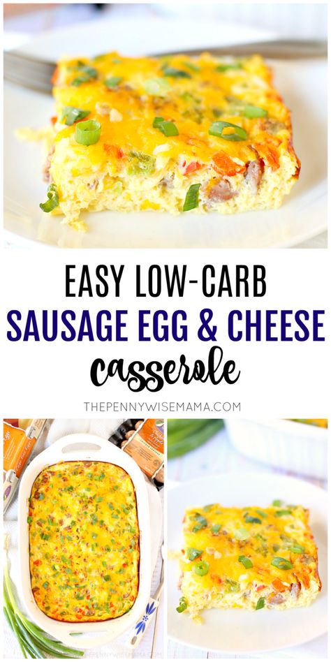 Sausage Egg Cheese Casserole, Egg Cheese Casserole, Sausage Egg Bake, Egg And Cheese Casserole, Sausage Egg Casserole, Sausage Casserole Recipes, Low Carb Breakfast Casserole, Eggs Cheese Breakfast, Cook Breakfast