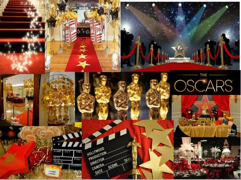 The Oscars/red carpet theme moodboard Red Carpet Mood Board, Senior Traditions, Red Carpet Aesthetic, Debut Theme, Ball Inspiration, Sweet 16 Party Themes, Red Carpet Theme, Hollywood Night, Prom 2015