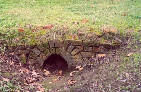 Brick Culvert Design | Driveway | Pinterest | For the, The o'jays ... Brick Culvert Driveway, Stone Culvert, Culverts Ideas, Ditch Landscaping, Ditch Ideas, Driveway Drainage, Driveway Culvert, Driveway Entrance Landscaping, Drainage Ditch