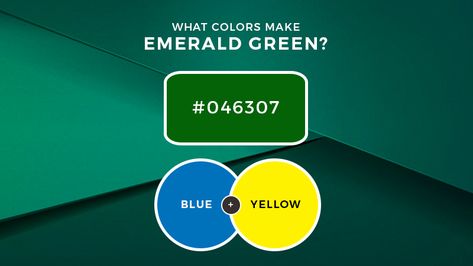 How To Mix Emerald Green Paint, Jewel Tone Paint Colors, Emerald Green Paint, Color Mixing Guide, Types Of Blue, How To Make Greens, Color Making, Diy Epoxy, Emerald Color