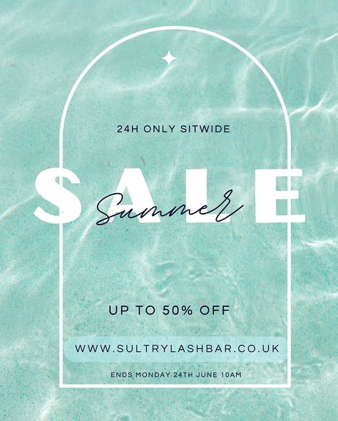 The biggest summer sale is here. You can get up to 50% off plus if you’re an email subscriber you can also receive an extra 5% off be quick because this only lasts for 24 hours and the sale will not be returning till next summer. #summersales #summersale #lashesonfleek #lasheslasheslashes Lash Bar, Content Inspiration, End Of Summer Sale, Sale Emails, An Email, End Of Summer, Get Up, Summer Sale, Make You Feel