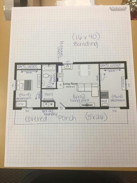 16x40 cabin floorplans | Shed house plans, Shed to tiny house, Cabin floor plans 16x40 Shed House, Shed House Interior, Shed House, Shed Floor Plans, Nails Tools, Shed House Plans, Shed Cabin, Basement Floor, Shed To Tiny House