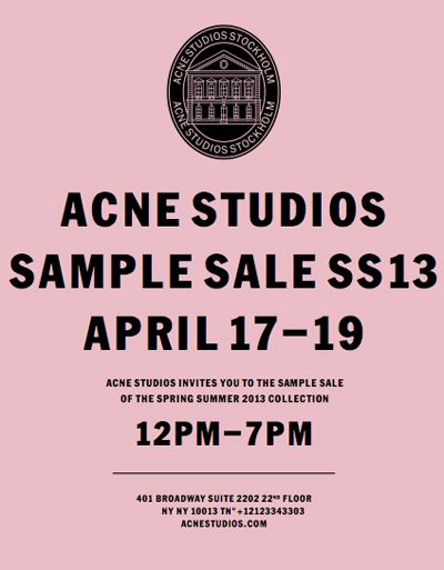 It's an Acne Studios Sample Sale! - OPENING CEREMONY Sample Sale Poster, Studio Candle, Typography Magazine, Lookbook Design, Acne Studio, Type Inspiration, Graphics Layout, Simple Poster, Typo Logo