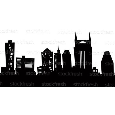 Stock photo Cartoon Nashville Skyline Silhouette Tennessee Outline, Nashville Art, Cooler Ideas, Deck Table, Nashville Skyline, Paintings Ideas, Homeschool Geography, Skyline Painting, Skyline Silhouette